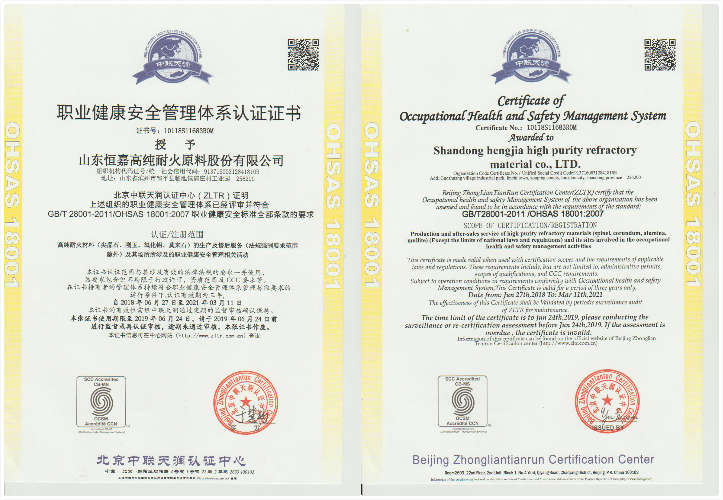 職業(yè)健康安全管理體系